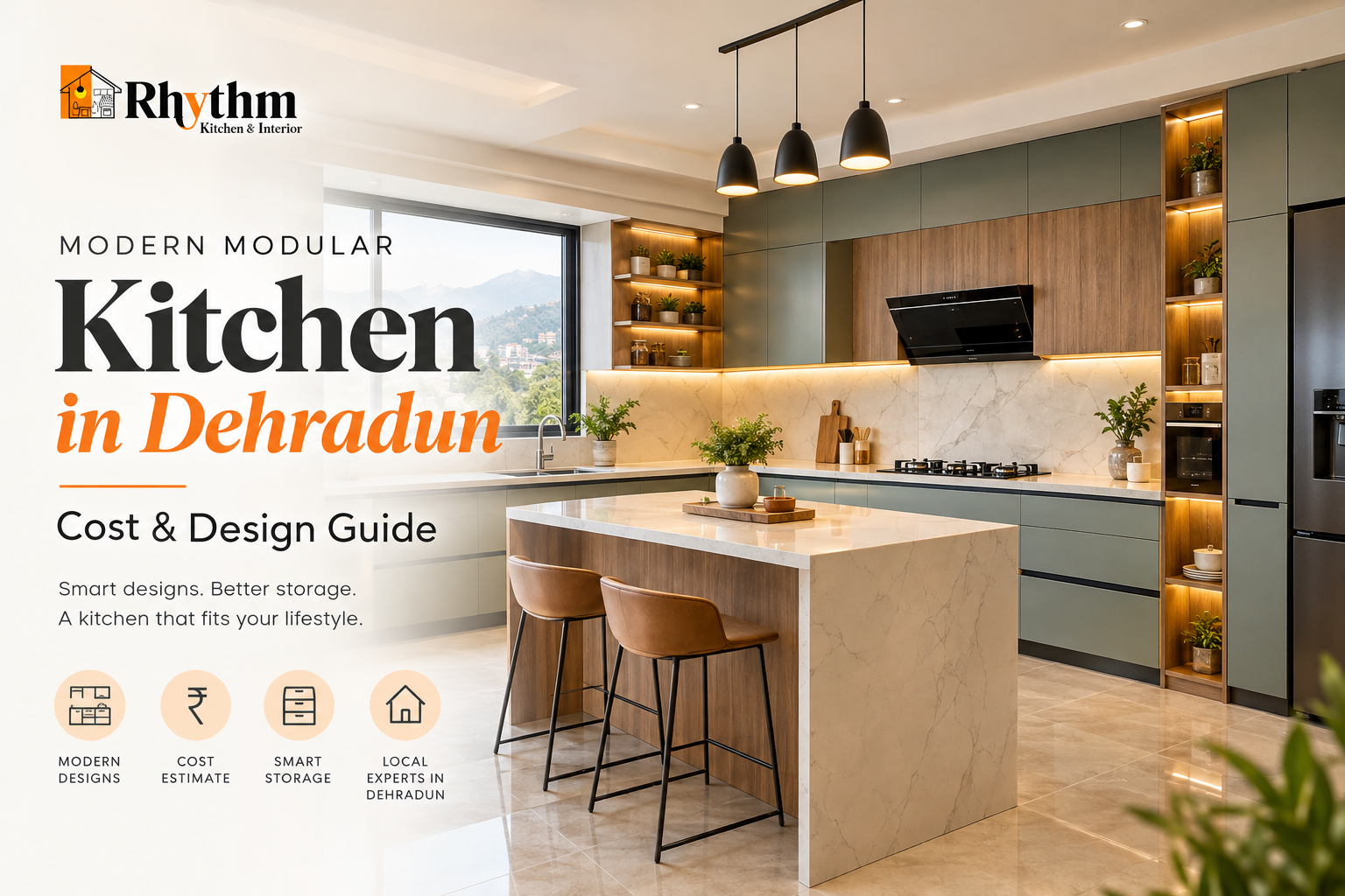 modern kitchen interior in Dehradun